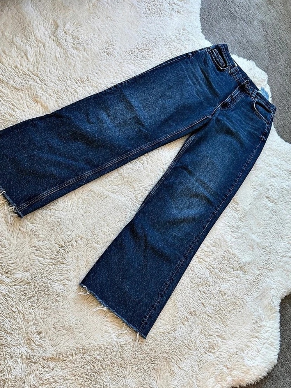 Zara bright blue Jeans.